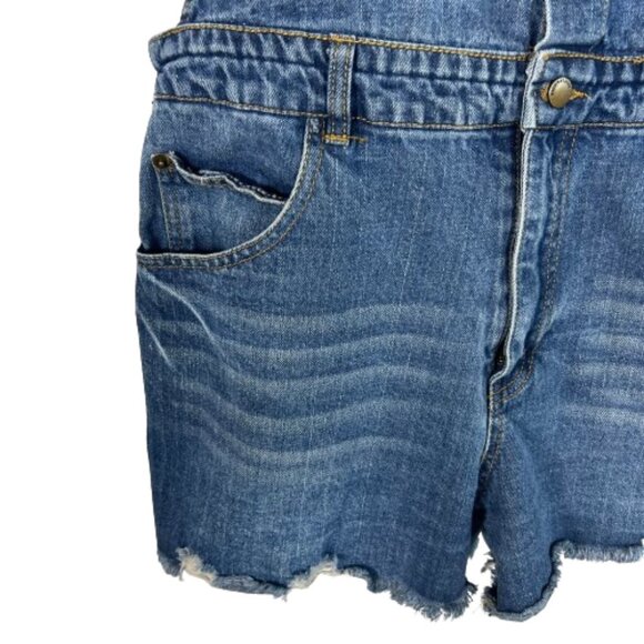 Highway Jeans Womens Denim Jeans Overalls Cutoff Shorts Pockets Size Extra Large - Picture 4 of 13